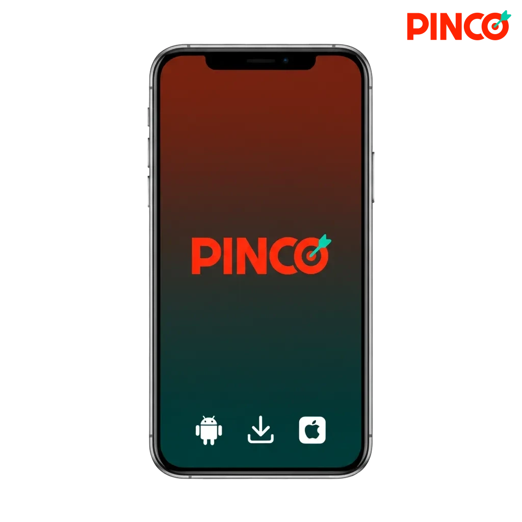 Pinco mobile app for Android and iOS; casino betting with C$7,500 + 250 Free Spins welcome bonus.