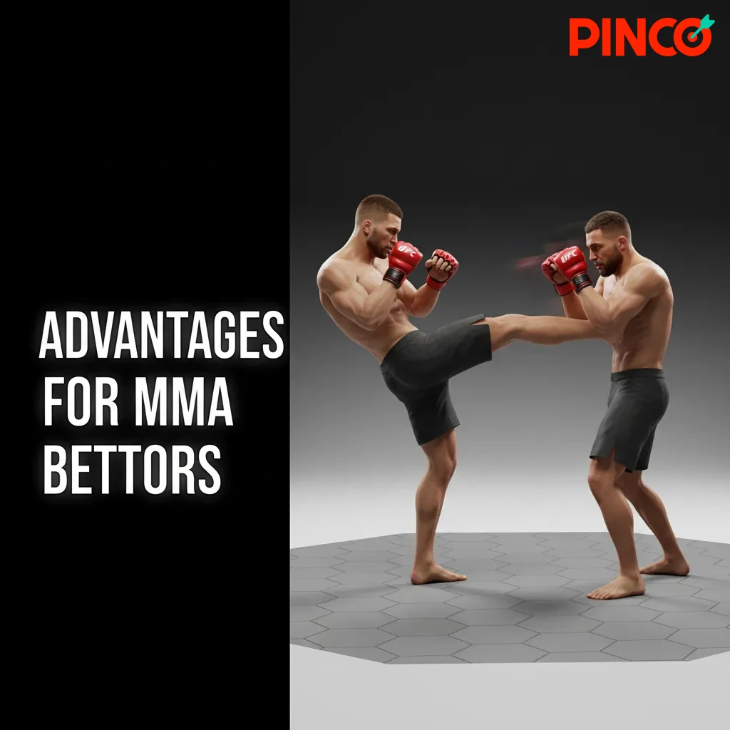 MMA betting perks: competitive Pinco odds, UFC/PFL/Bellator, live markets, cash-out, parlays & props, Canadian payments.