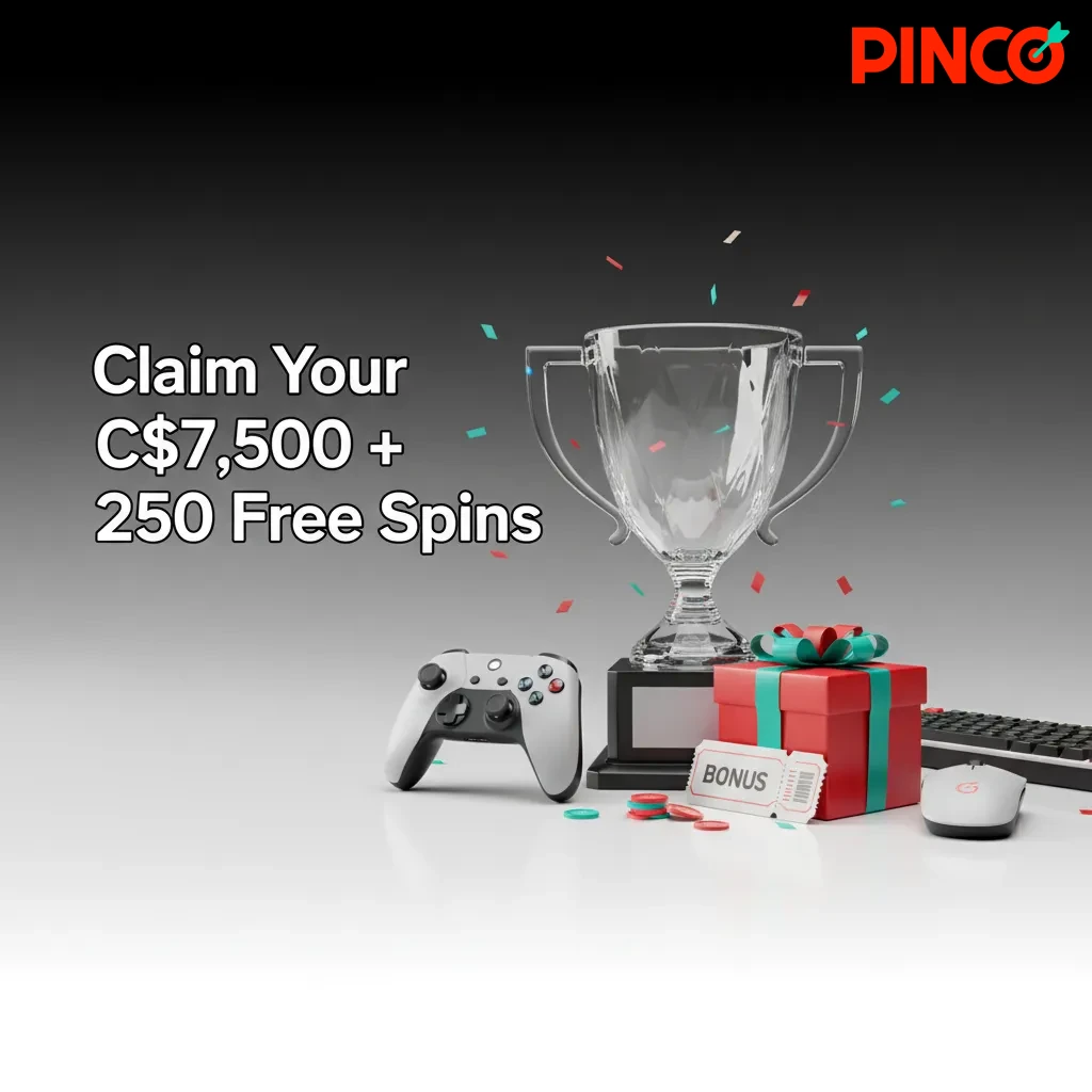Pinco Canada welcome offer: Claim C$7,500 + 250 free spins; bet on StarCraft II; terms apply.
