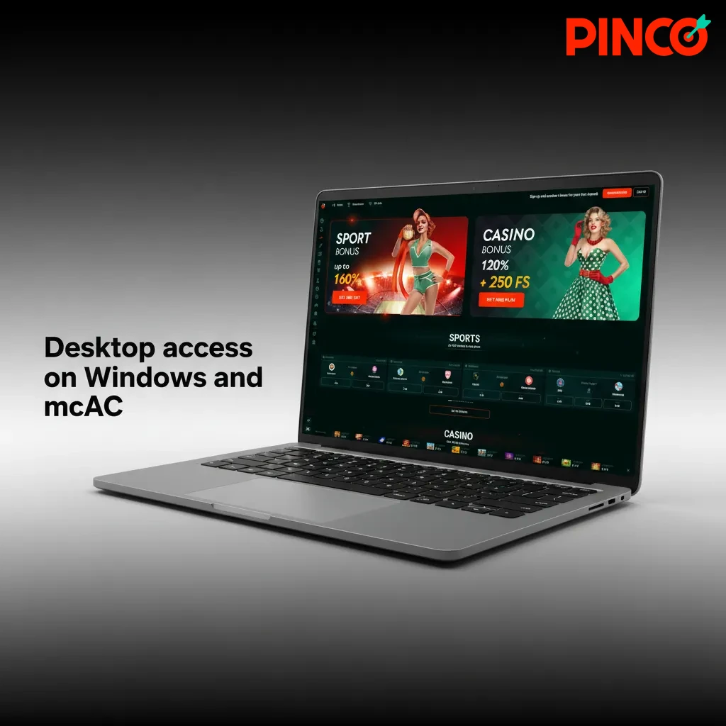 Pinco betting and casino site displayed in modern browsers on Windows and macOS desktops; bookmark for quick access.