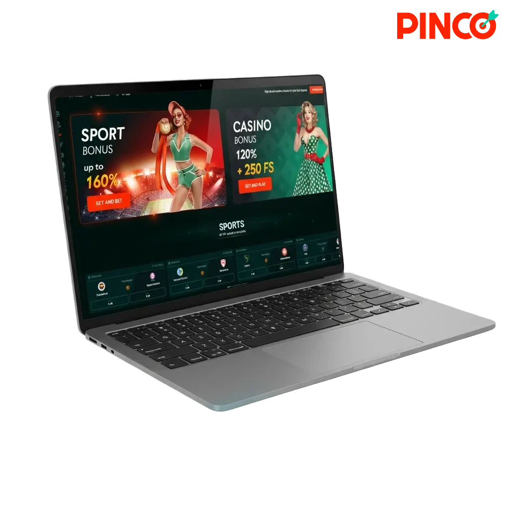 Pinco desktop app: live casino, roulette, slots, table games, and sports. Free for Windows and macOS with faster loading.