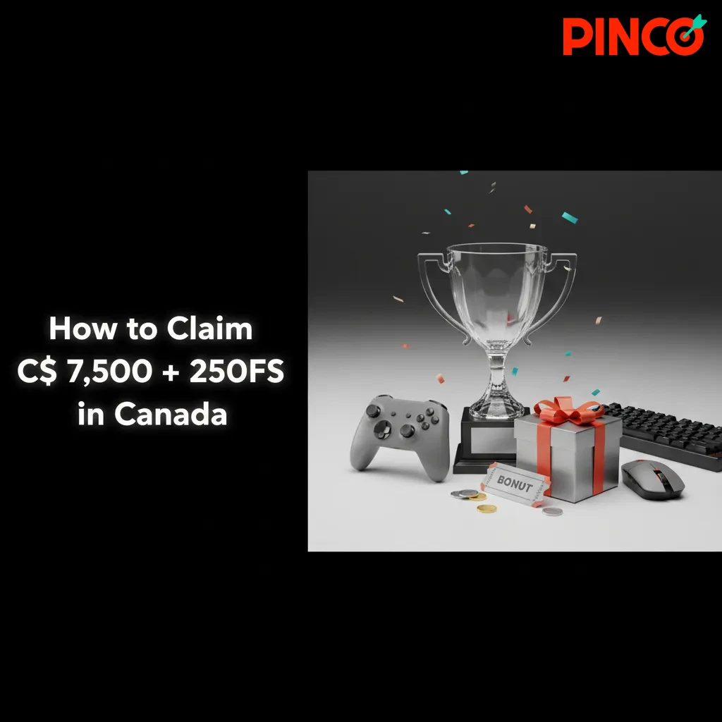 Guide to claim C$7,500 + 250 free spins in Canada for LoL bets: create Pinco account, opt in, deposit, read terms, bet.