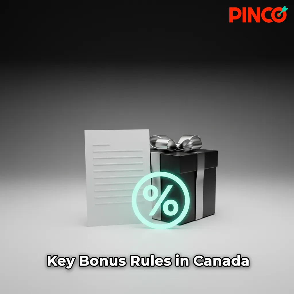 Infographic: Key Bonus Rules in Canada—eligibility 19+ (18+ AB/MB/QC/SK), KYC, one per user, C$20 min, 35x wagering, expiry.