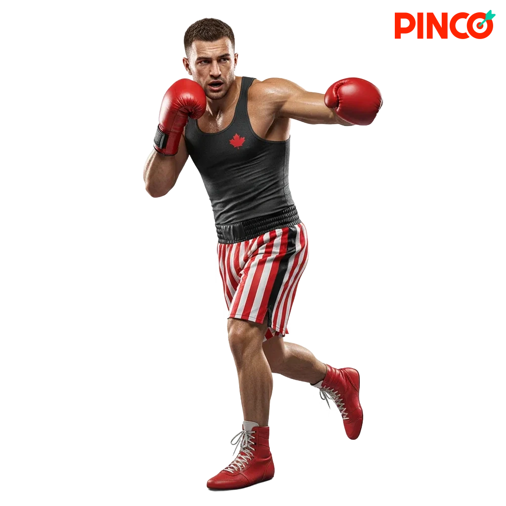 Pinco MMA betting interface in Canada featuring UFC, PFL, Bellator odds, live lines, and bet slip on desktop and mobile