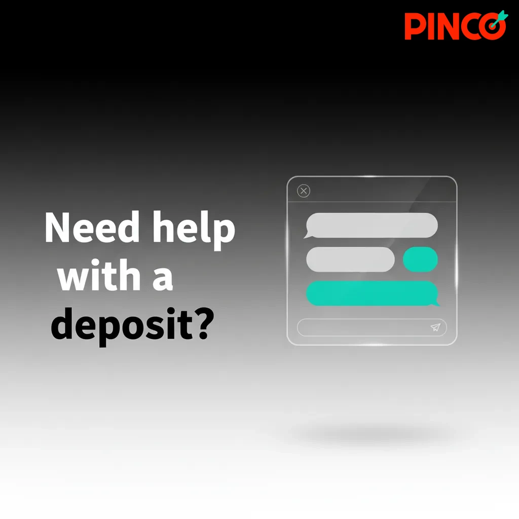Need help with a deposit? Support: 24/7 Live Chat, support@pinco.com, +1-888-000-0000, pinco.com/help.