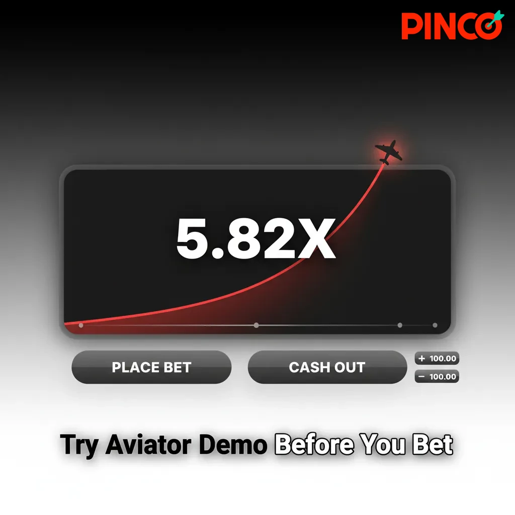 Try Aviator demo on Pinco: practice airplane multiplier with virtual credits, learn timing, dual bets, Auto Cash Out.