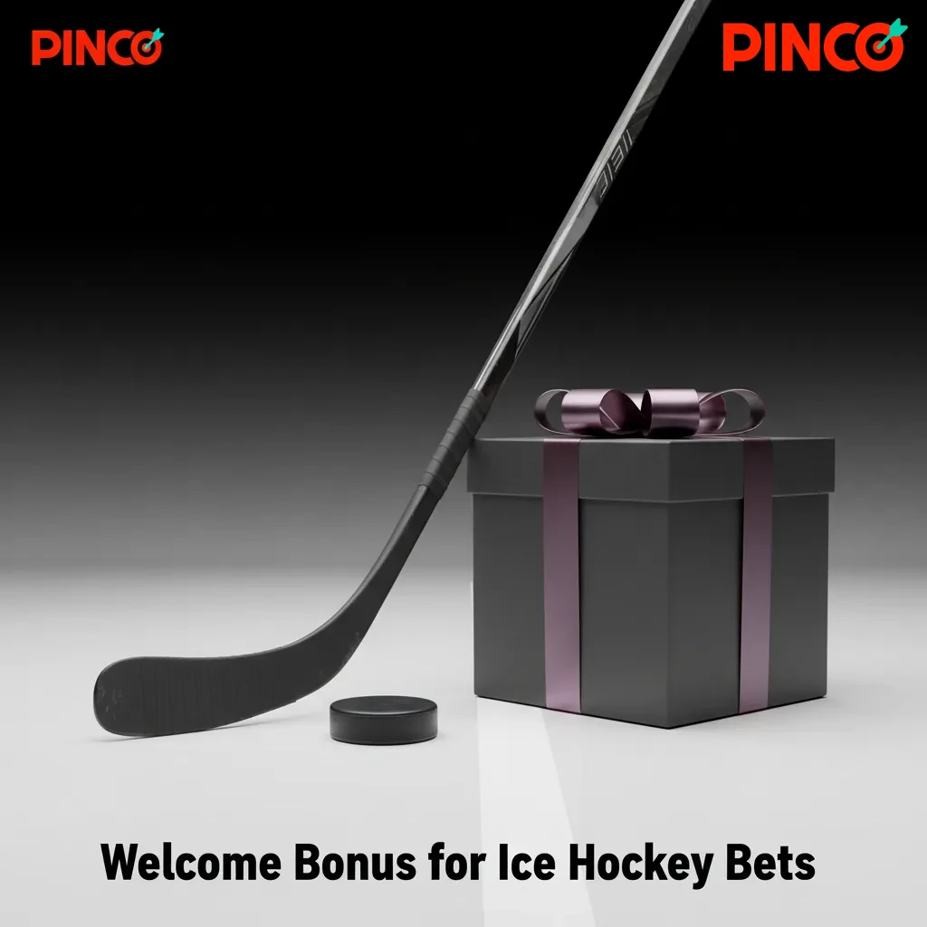 Welcome Bonus for Ice Hockey Bets at Pinco: first bet back up to $250 if it loses; min odds 1.50; bonus expires in 7 days.