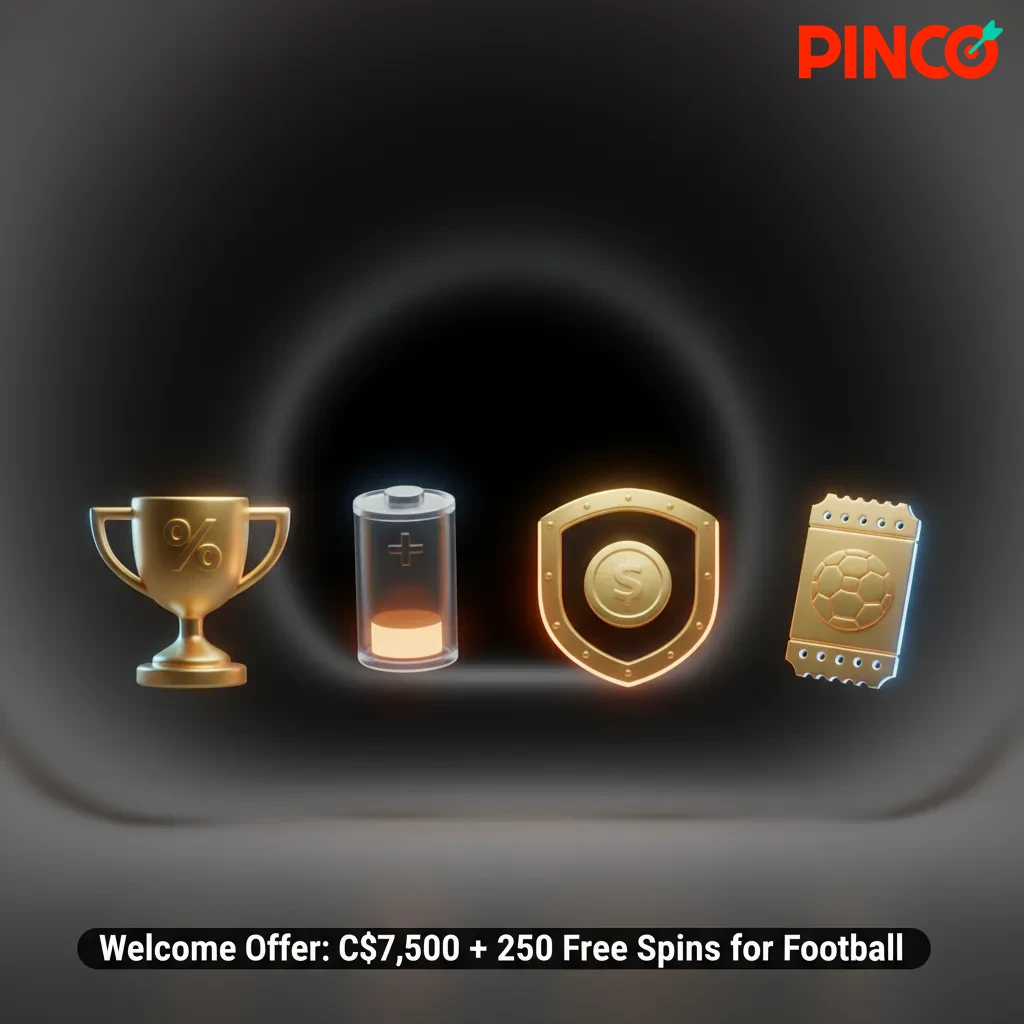 Welcome offer banner: 100% sports bonus up to C$7,500 plus 250 Free Spins for football. Use code FOOTBALL on first deposit.