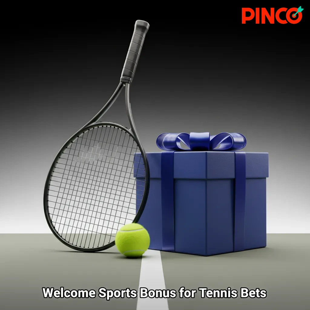 Tennis welcome bonus at Pinco: bet credits on first deposit for tennis bets; opt in; terms apply.