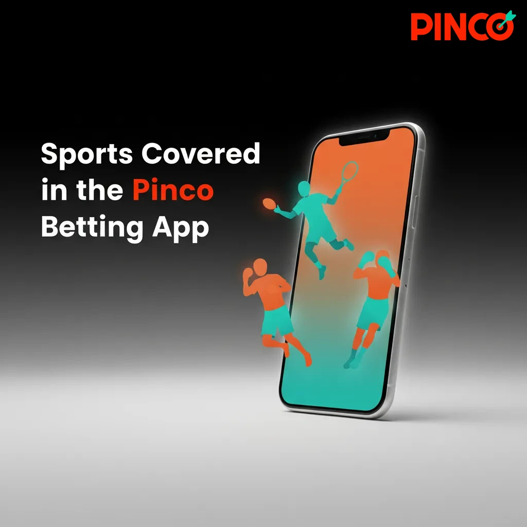 Pinco betting app with live and pre‑match bets, stats, streams, icons for NHL, soccer, NBA, MLB, NFL, tennis, golf, esports