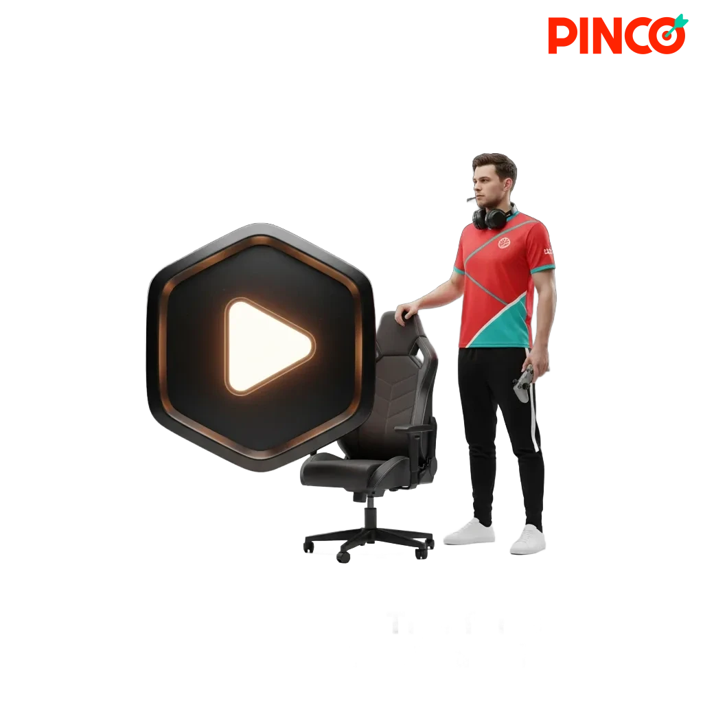 Poster titled Winning Mindset: Tips for Better Dota 2 Bets at Pinco listing bankroll, form, roster, draft, odds advice.