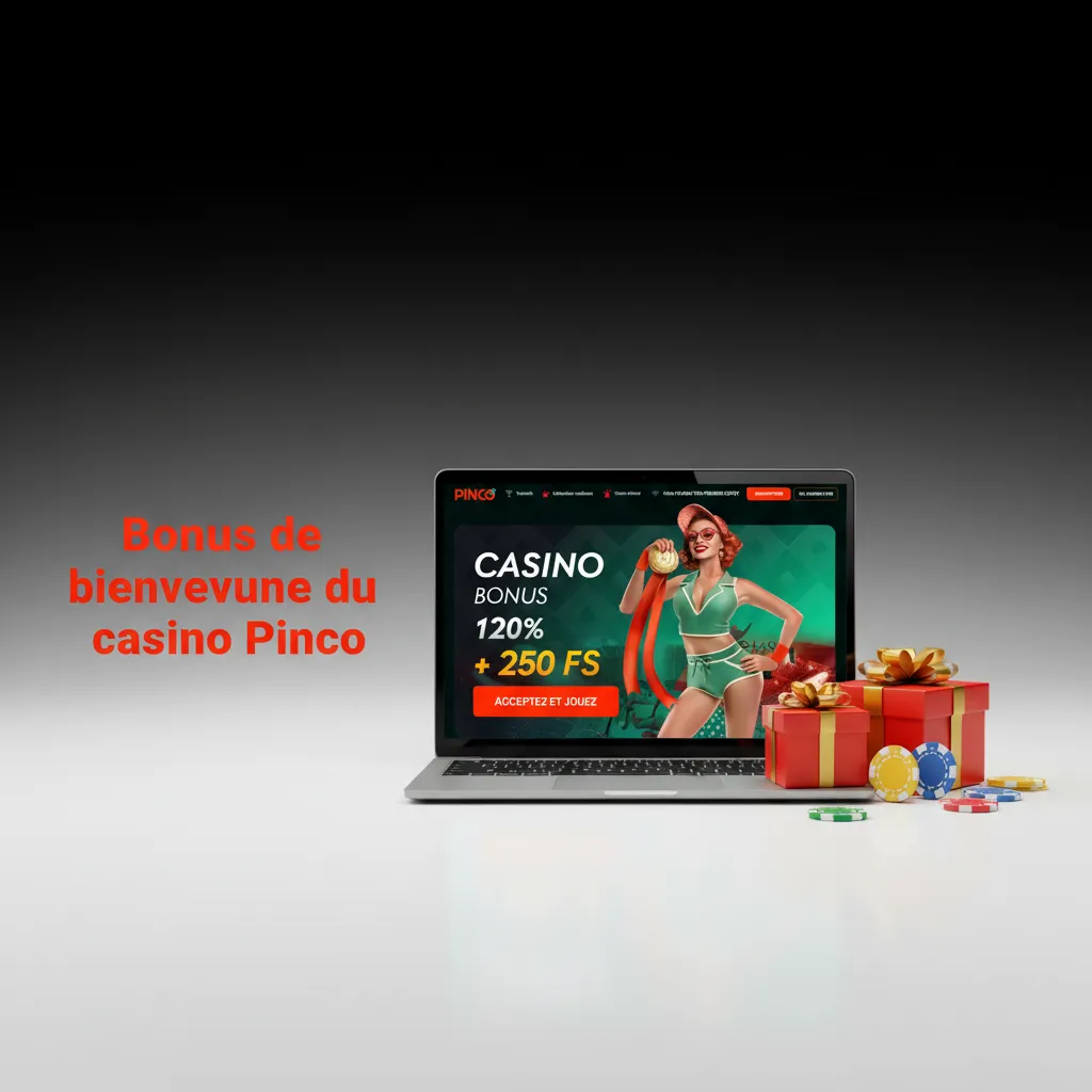 Bonus de bienvenue du casino Pinco au Canada: jusqu’à 7 500 $ CA + 250 tours; mise 35x/30x, max 7,50 $, 7 jours, contrib. jeu