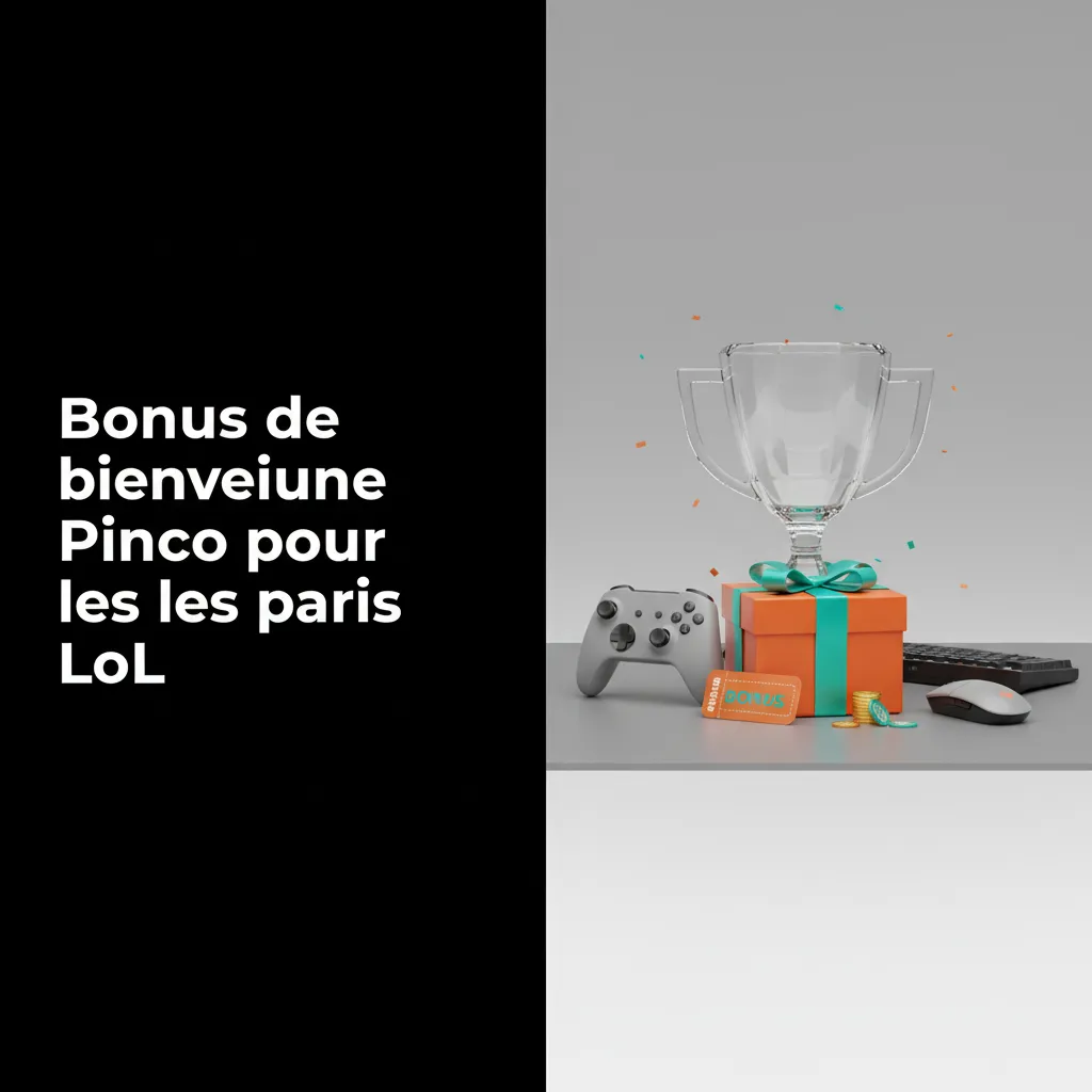 Offre de bienvenue Pinco pour paris LoL: jusqu’à 7 500 $ CA + 250 FS, guide dépôt, code promo et conditions.