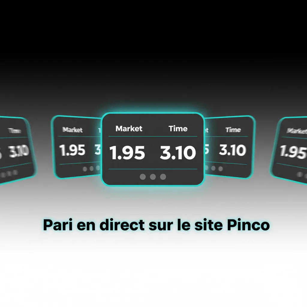 Interface de pari en direct Pinco: cotes en mouvement, cashout, stats intégrées sur hockey, foot, basket, tennis.