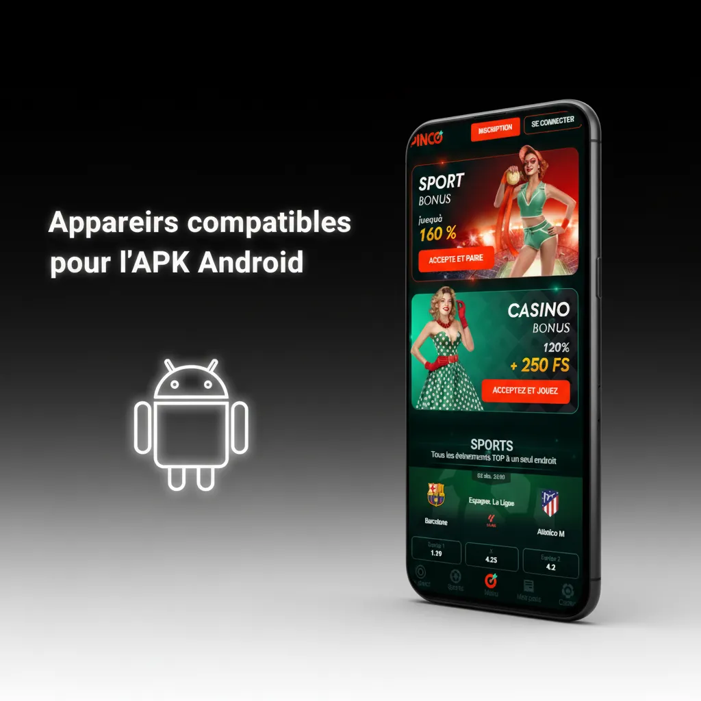 Tableau des appareils compatibles APK Android: Samsung, Sony, Huawei, OnePlus, Google; ex. S24, Pixel 9. Vérifie ta version.