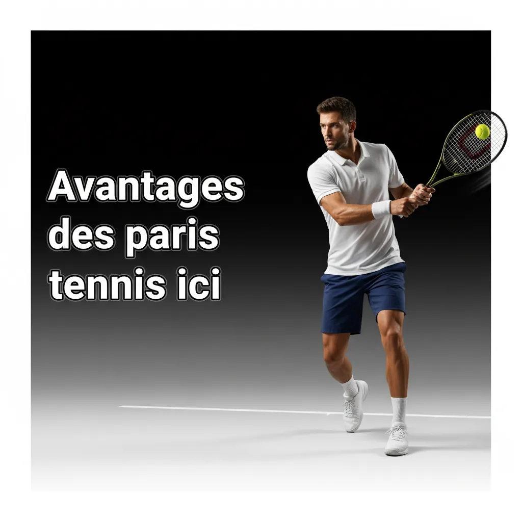 Avantages des paris tennis: marchés variés, cotes live, Cash Out, créateur de pari, stats et outils responsables