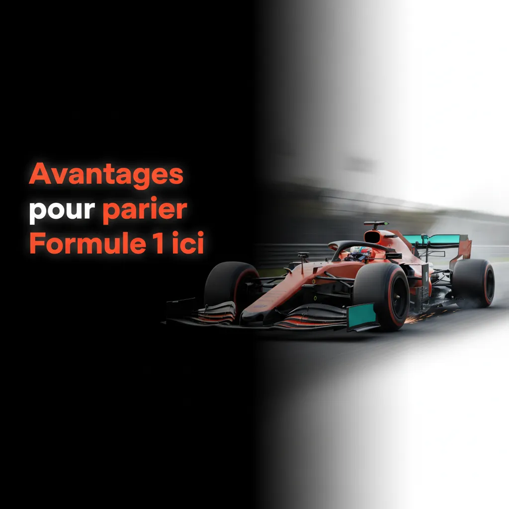 Avantages pour parier F1: marchés complets, cotes en direct, cash out, créateur de pari, app mobile, filtres GP, Interac.