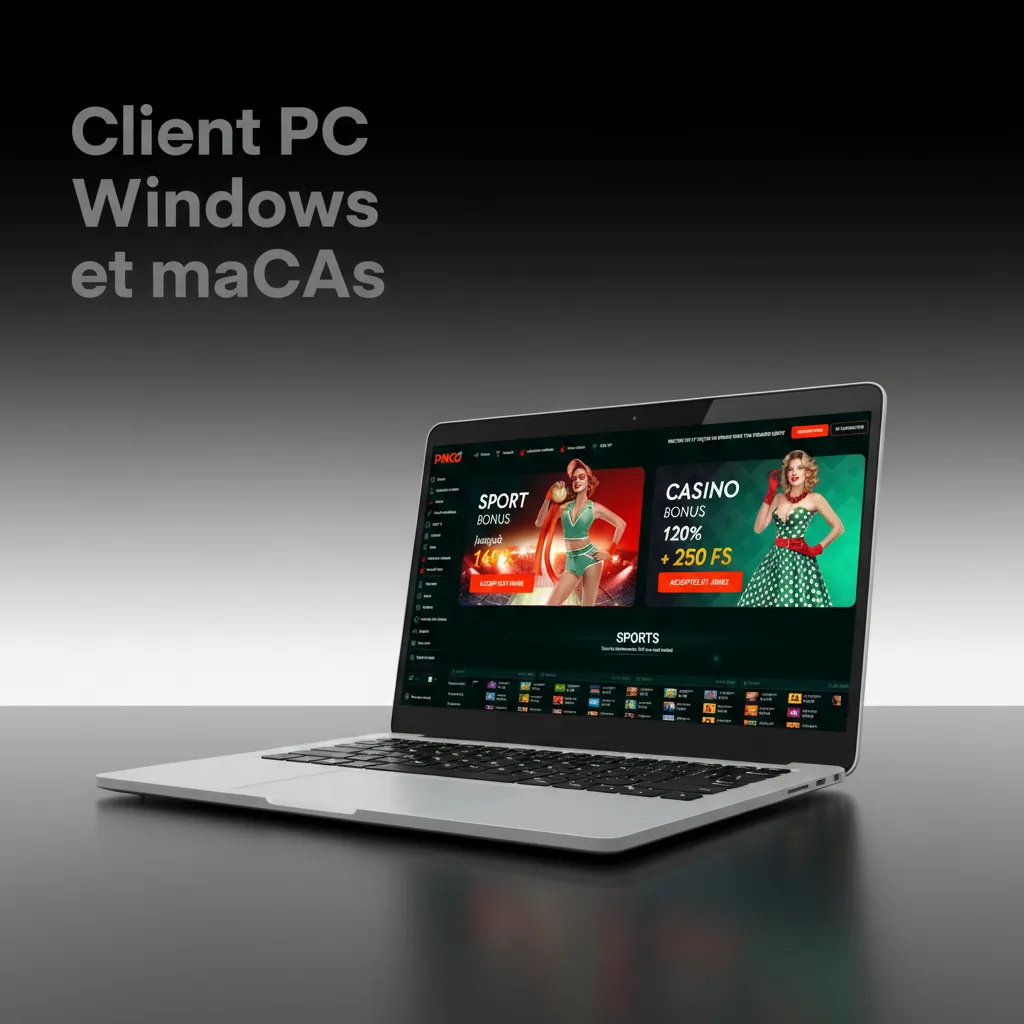 Windows et macOS affichant le site officiel de casino pour parier et jouer sans logiciel supplémentaire