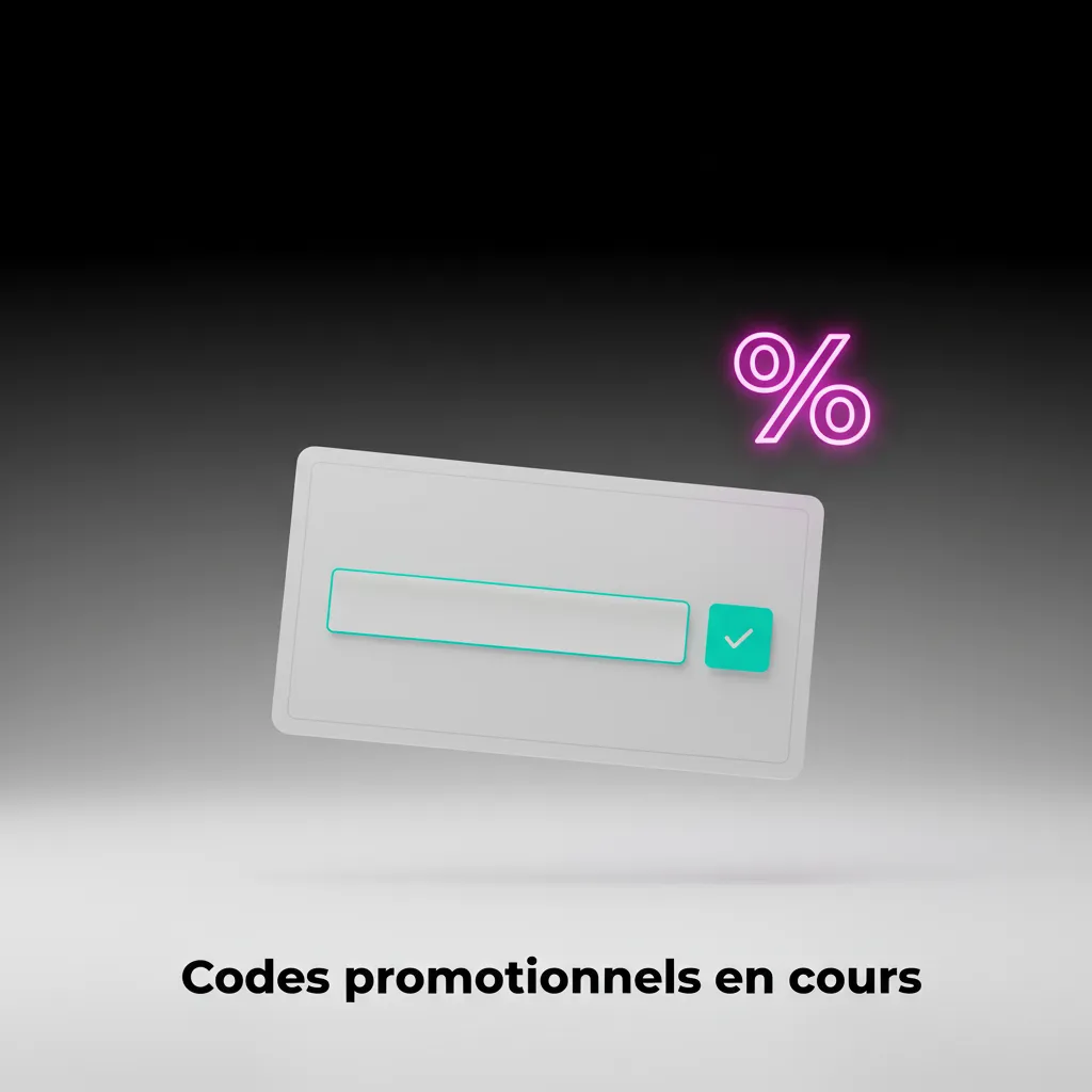 Liste des codes promotionnels CA250FS, BET100, RELOAD25 et guide en 4 étapes pour appliquer un code lors d’un dépôt.