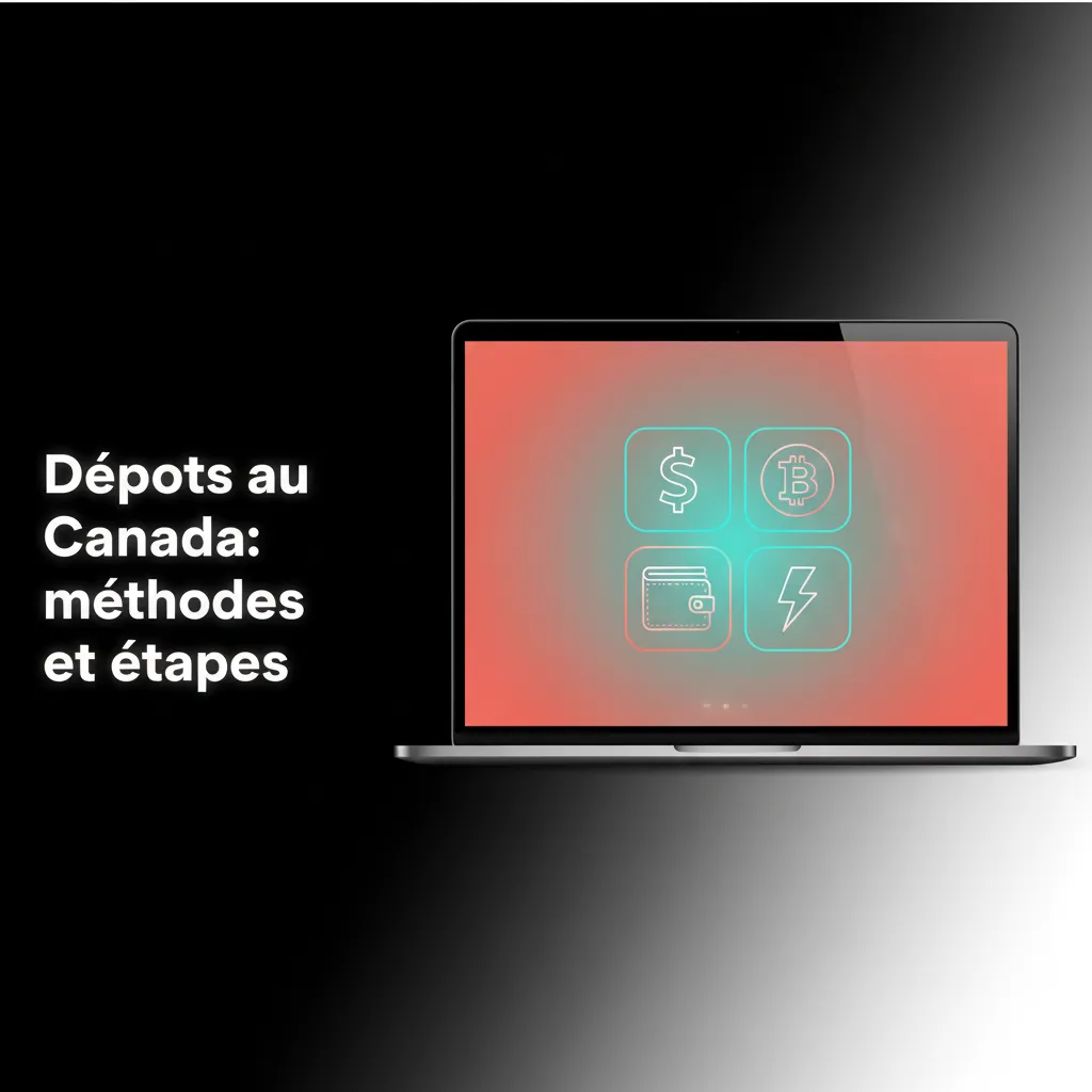 Guide visuel Dépôts au Canada: se connecter, choisir méthode, saisir montant, confirmer, vérifier solde.