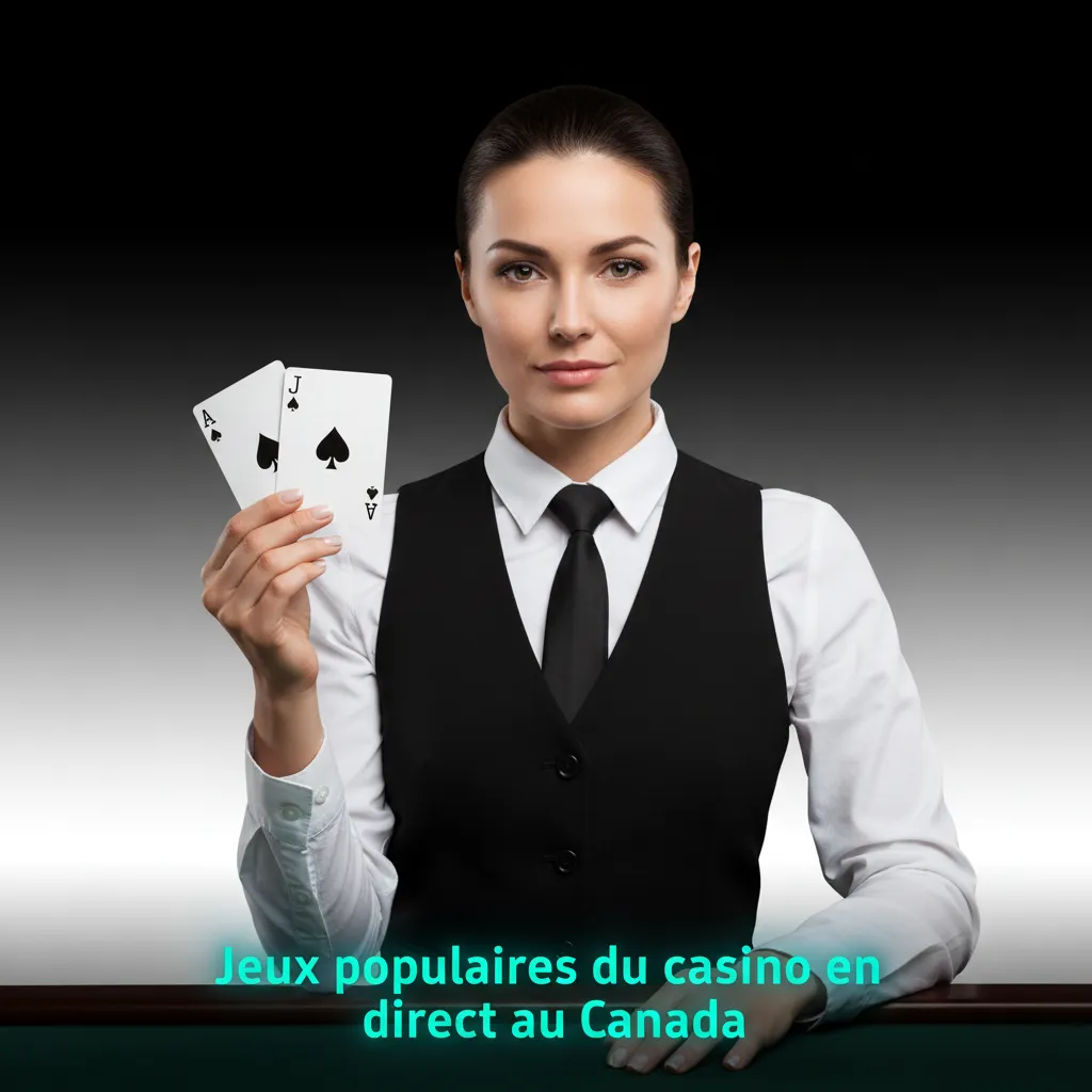 Jeux de casino en direct populaires au Canada: Lightning Roulette, Blackjack, Baccarat, Crazy Time, Mega Ball, croupiers.