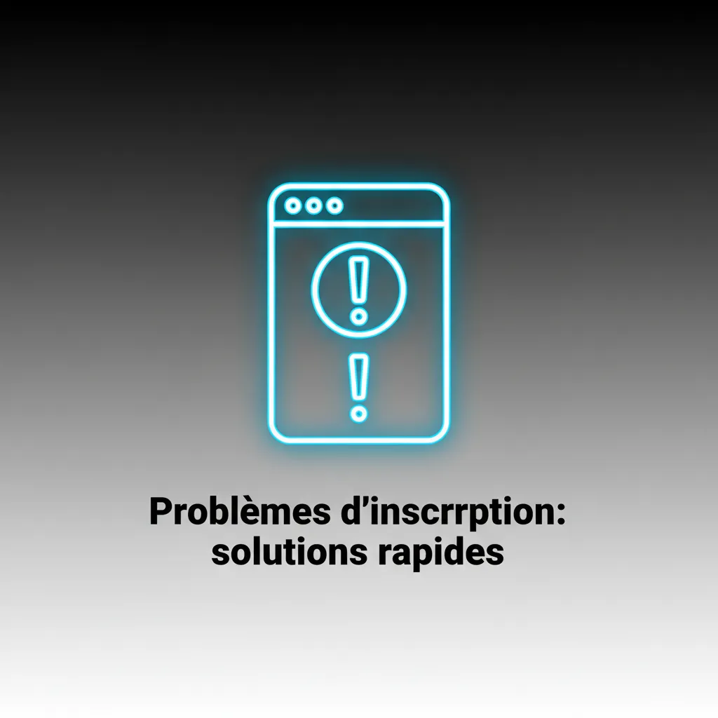 Problèmes d’inscription et solutions: SMS non reçu, email déjà utilisé, docs refusés, géoloc, page ne charge pas.