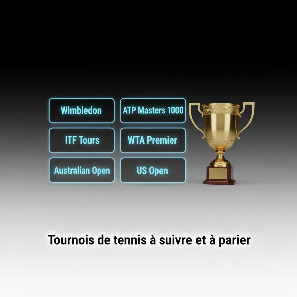 Aperçu des tournois de tennis et marchés de paris: Grands Chelems, ATP/WTA, Coupes Davis/BJK, futures.