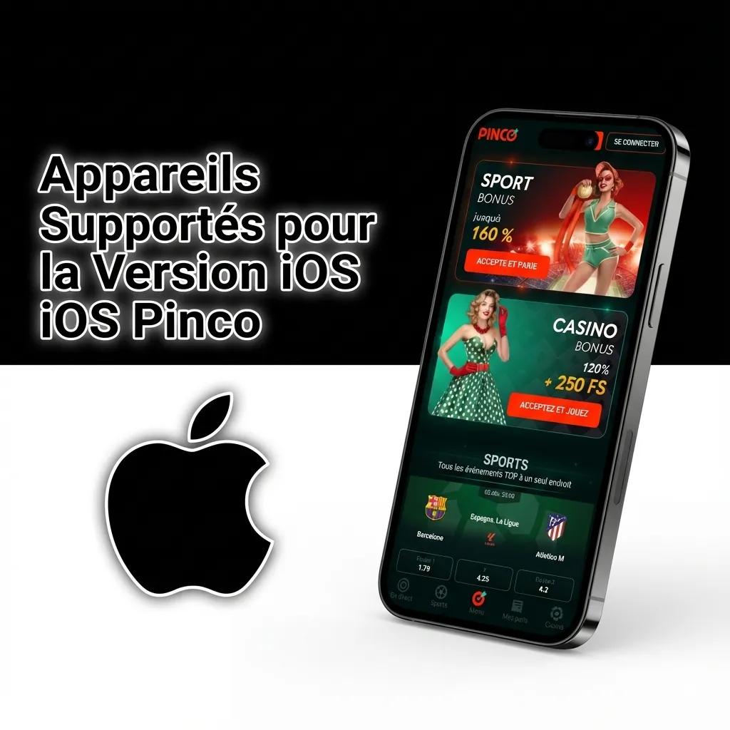 Apple devices including iPhone 12-15, SE, iPad Air, Pro, and mini compatible with Pinco iOS app