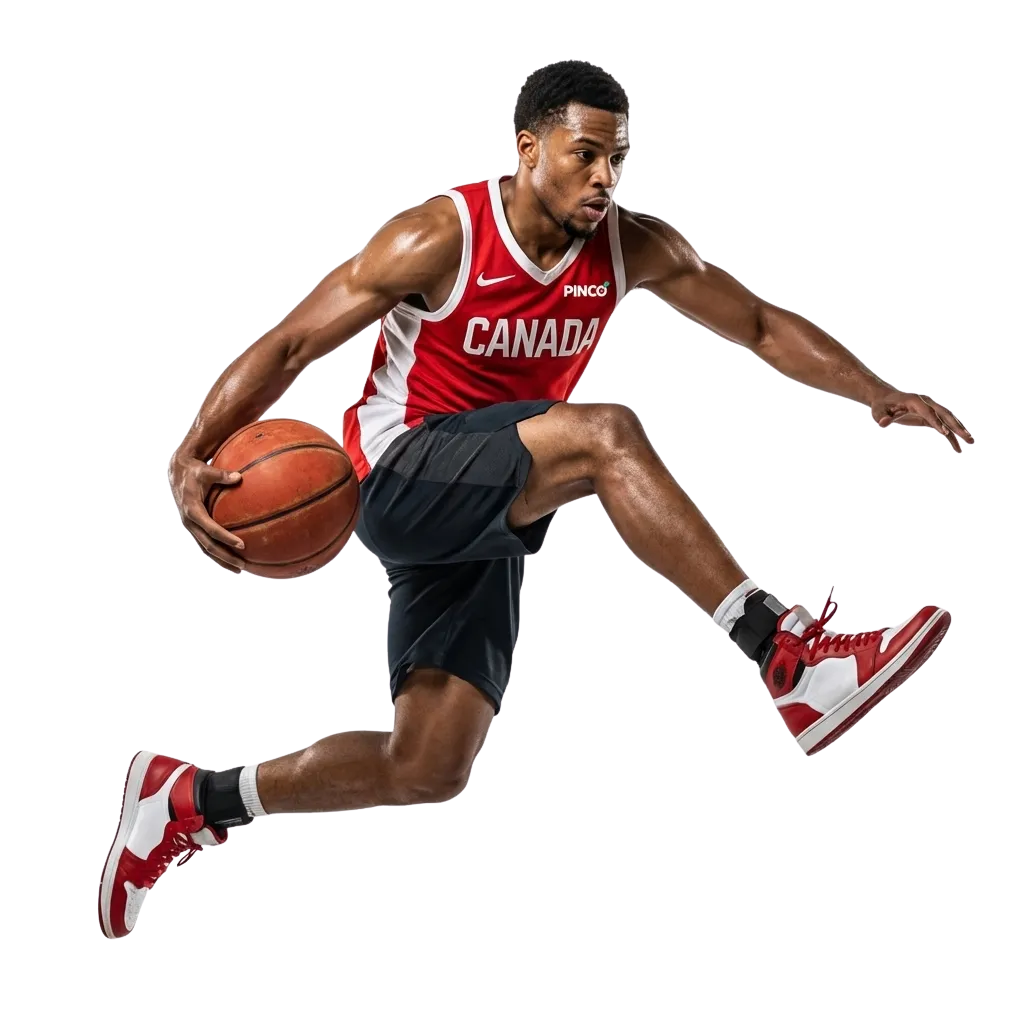 Pinco Canada betting platform showing sports wagering and casino games interface with cricket, football options