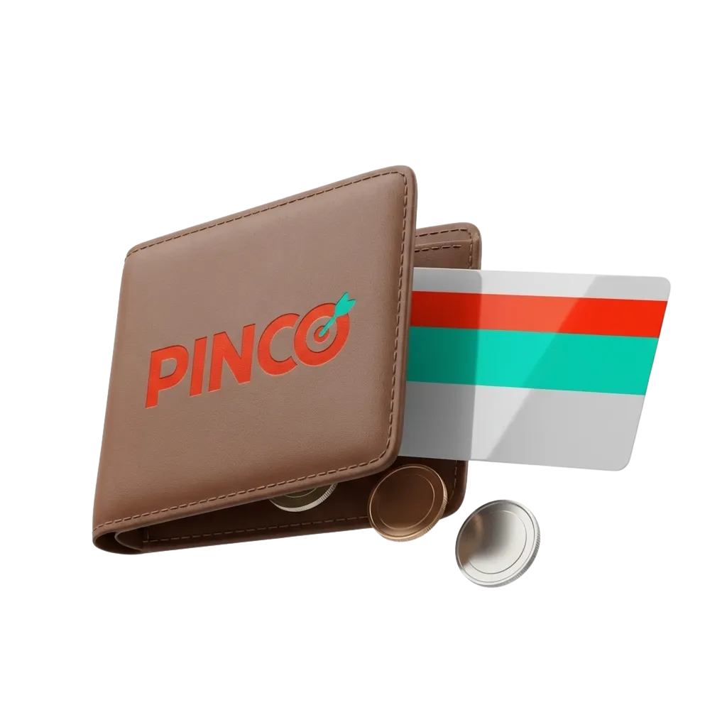 Pinco casino deposit methods in Canada showing Interac, Visa, Mastercard with C$10 minimum and welcome bonus options