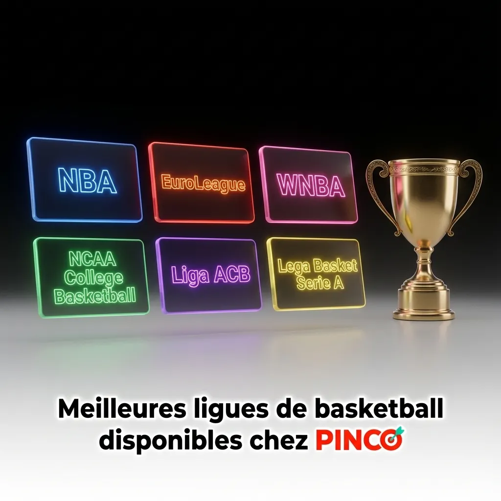 Basketball leagues available at Pinco including NBA, EuroLeague, NCAA, and international competitions for year-round betting