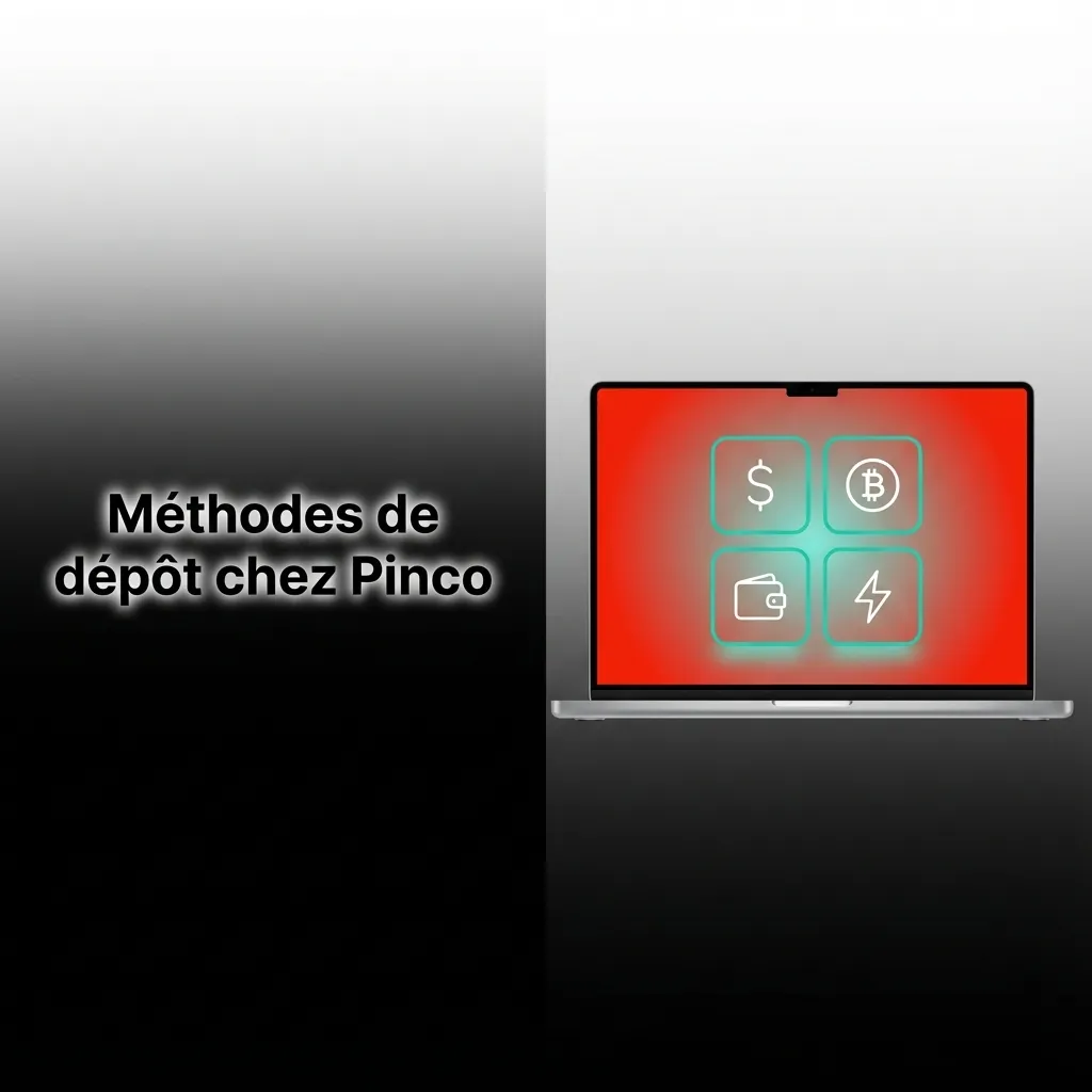 Pinco casino deposit methods guide showing cashier section and payment options selection process