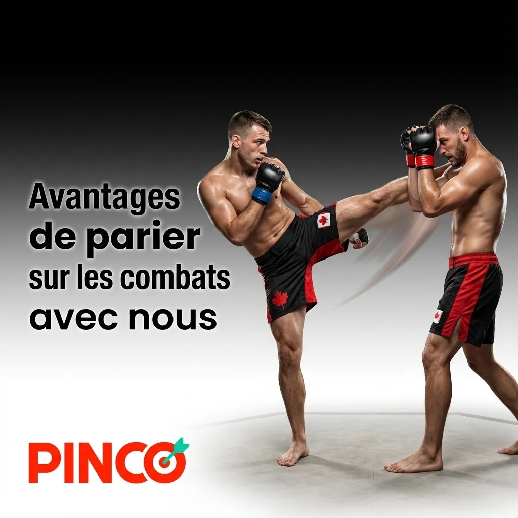 Platform showing MMA betting options with live odds, fight statistics, and mobile interface for Canadian users