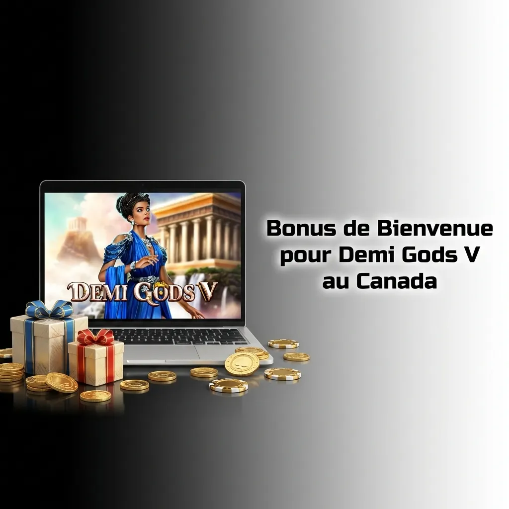 Pinco welcome bonus offer for Canadian players featuring Demi Gods V slot game with free spins and deposit match rewards