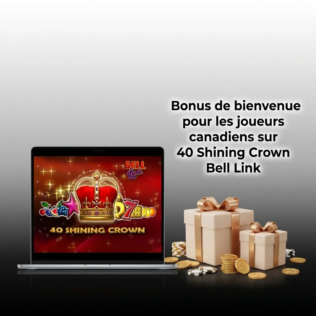 Pinco casino welcome bonus for Canadian players on 40 Shining Crown Bell Link slot machine with free spins offer