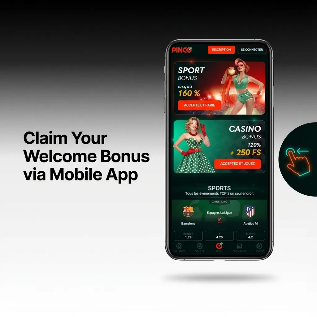 Mobile app registration screen showing bonus activation steps for new users on iOS or Android devices