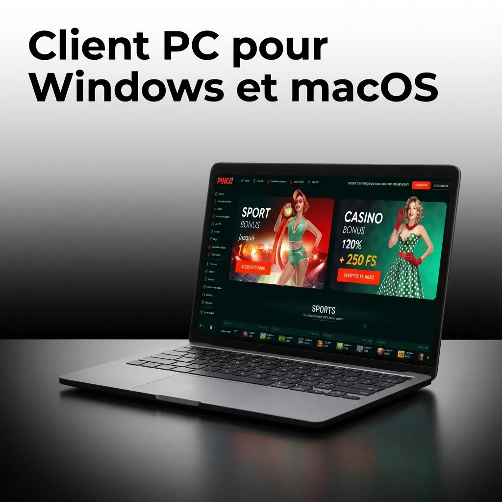 Pinco web interface accessible sur navigateur moderne sans installation d'application Windows ou macOS