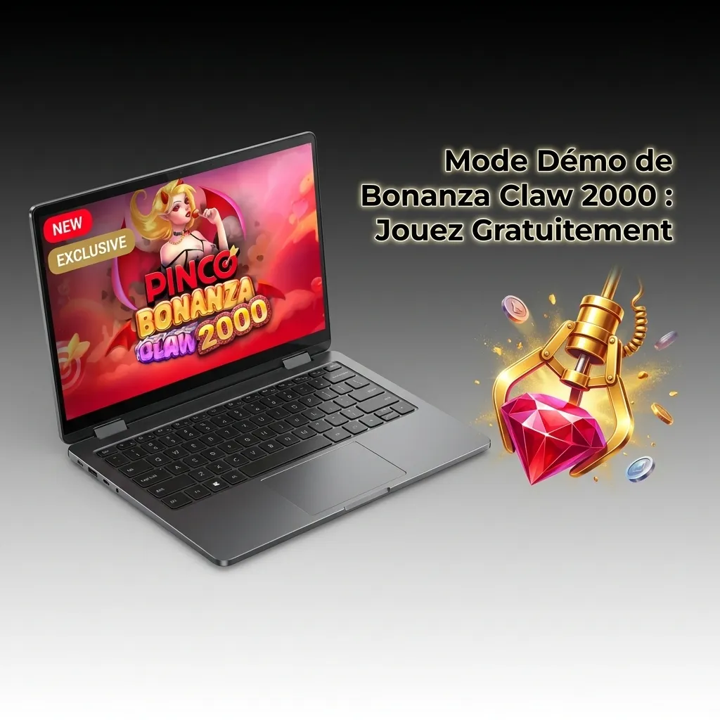 Écran de jeu Bonanza Claw 2000 en mode démo gratuit avec solde virtuel et mécanisme de pince à multiplicateurs