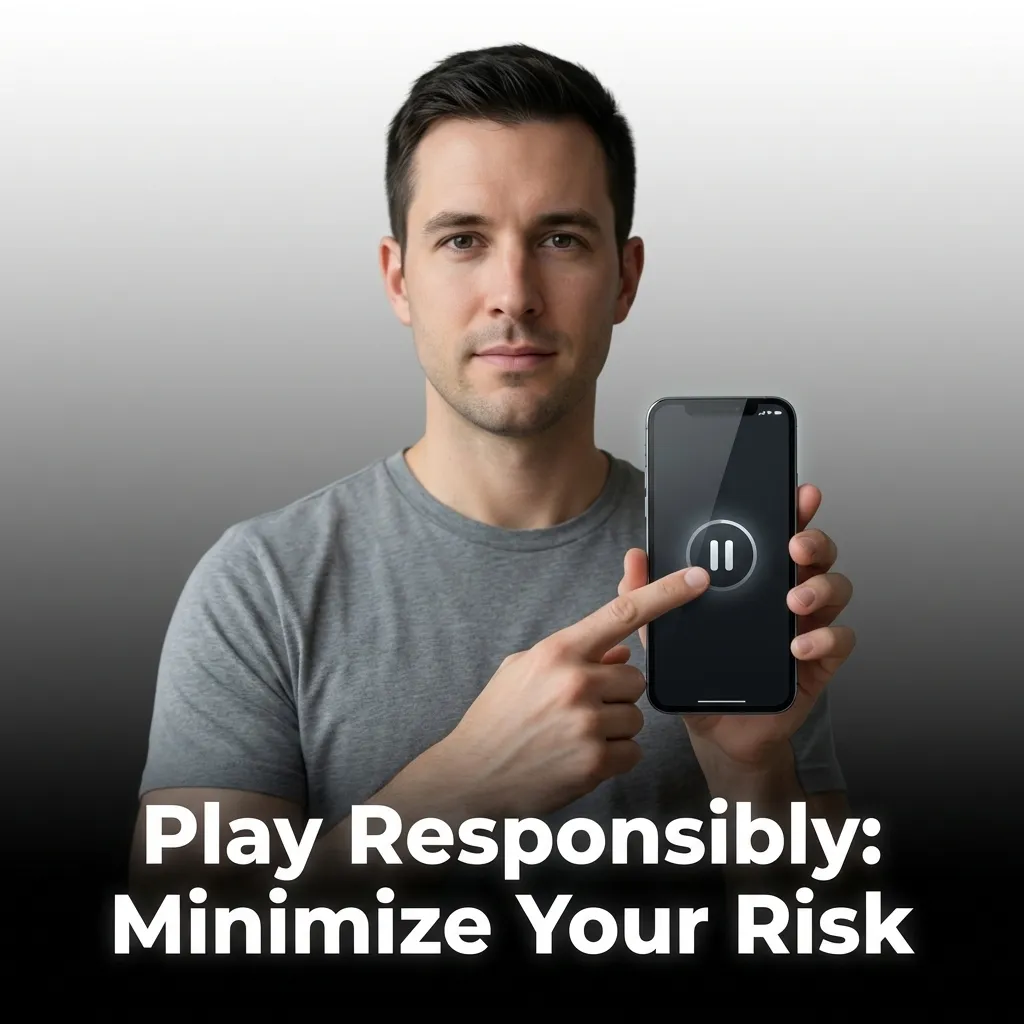 Player setting deposit limits on mobile casino app for responsible gambling and bankroll management