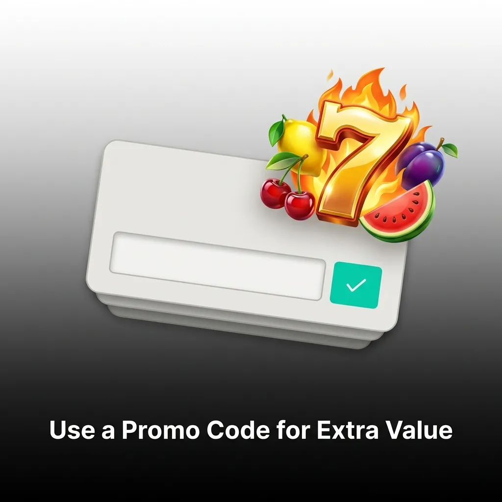 Player entering promo code PINCO250 in casino cashier section to unlock bonus free spins and extra value