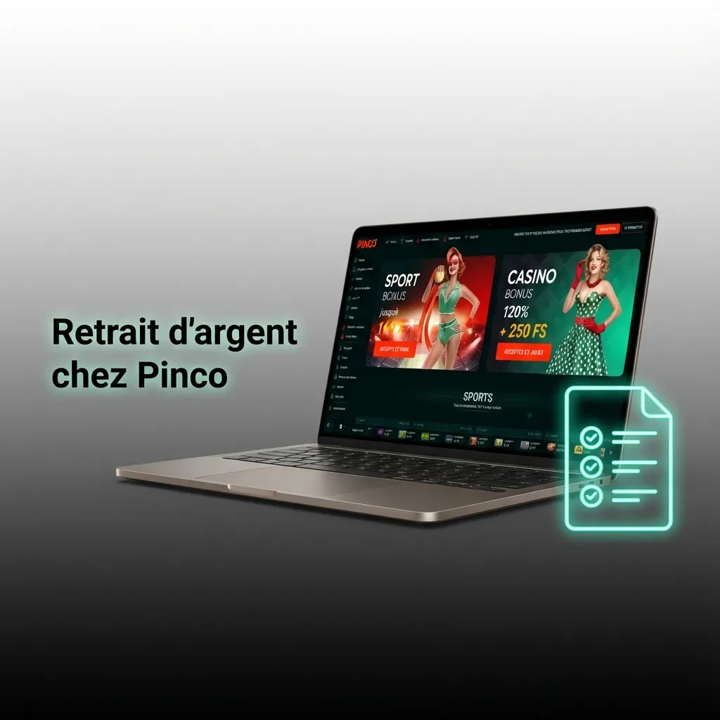 Étapes pour effectuer un retrait d'argent sur Pinco: accéder au caissier, choisir la méthode et soumettre la demande