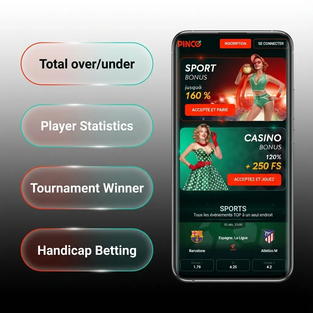 Pinco app betting interface showing single, accumulator, system, treble, and line bet options with odds display