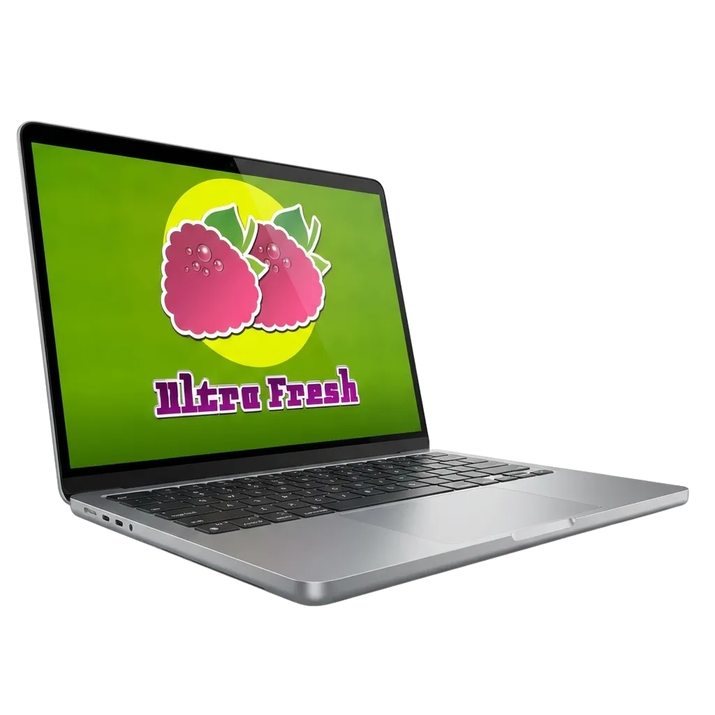 Classic fruit slot gameplay at Pinco Casino featuring Endorphina's Ultra Fresh with 96% RTP and straightforward mechanics