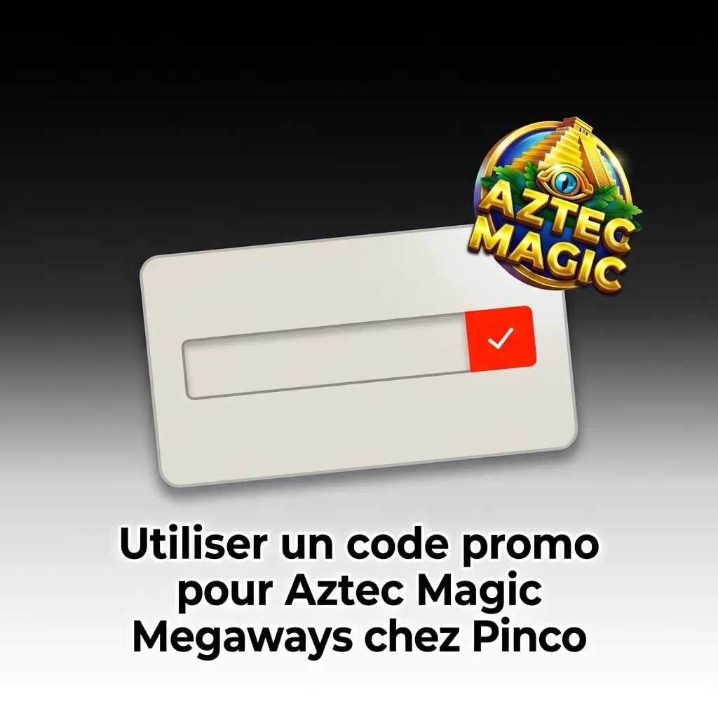 Person entering promo code MEGAMAX on Pinco casino site to unlock bonus for Aztec Magic Megaways slot game