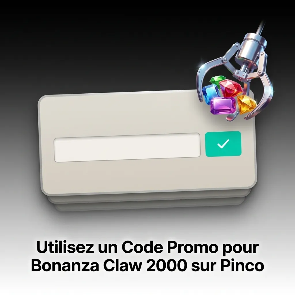 Players entering CLAW2000 promo code on Pinco casino to receive 50 free spins for Bonanza Claw 2000 slot game bonus